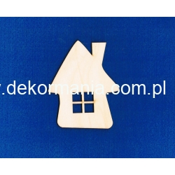 SKLEJKA #3mm Domek, chatka 10x8cm  , okno